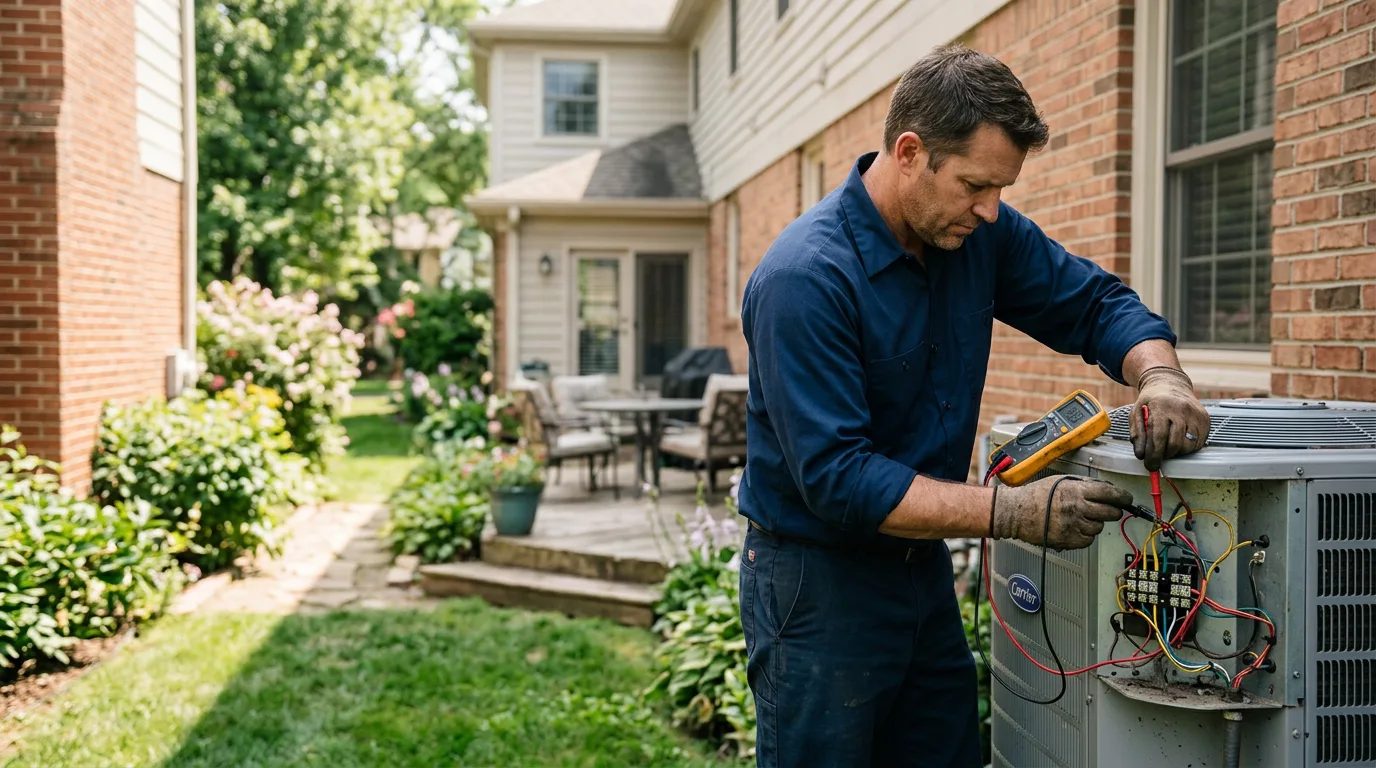 HVAC technician working near Babson Park, FL